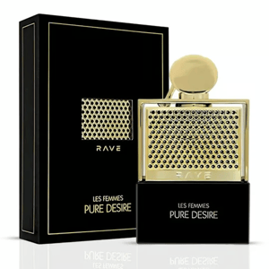 Pure Desire Gold Rave perfume aroma spicy amber woody sesuai event malam Malaysi