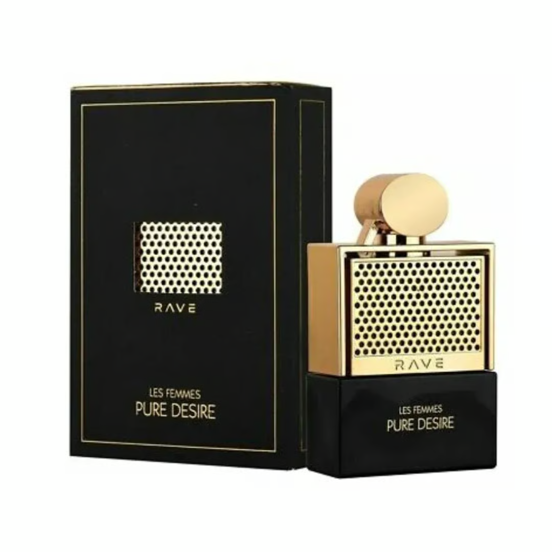 Pure Desire Gold Rave perfume amber spicy sweet long lasting Malaysia sesuai malam