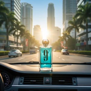 Afnan 9AM Dive atas dashboard kereta suasana pagi KL