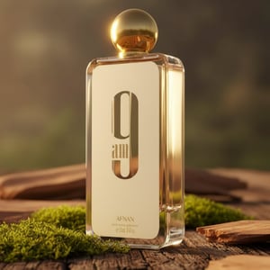Afnan 9 AM EDP perfume bottle cedarwood moss grounds unisex scent Malaysia