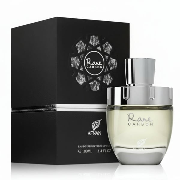 Rare Carbon by Afnan 100 ml EDP men Malaysia – haruman maskulin woody spicy & tahan lama