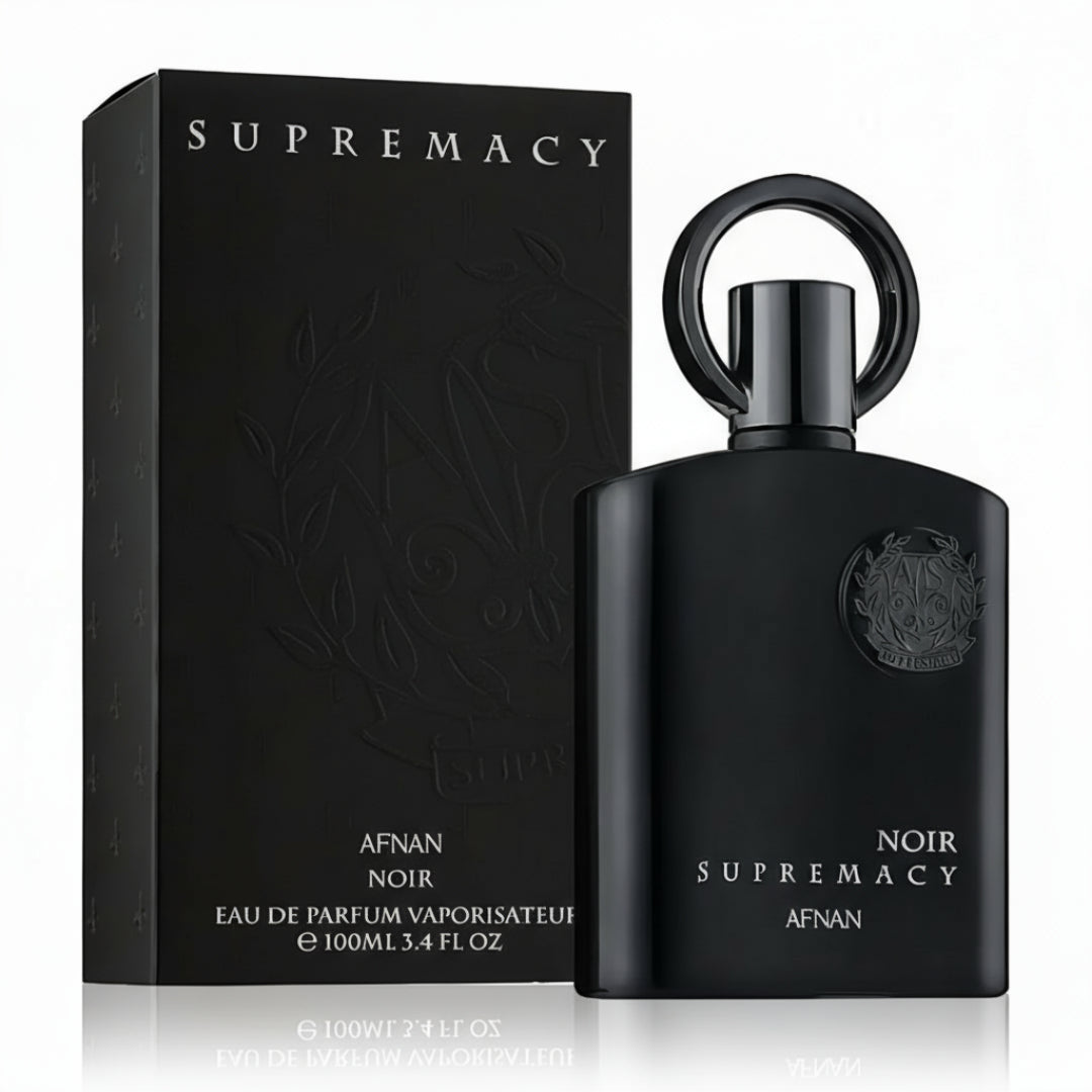Supremacy Noir Afnan perfume lelaki woody spicy strong long lasting Malaysia sesuai malam