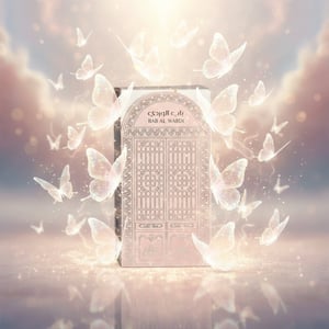 Product packaging with decorative design and 'BAB AL WARDI' branding on a white background