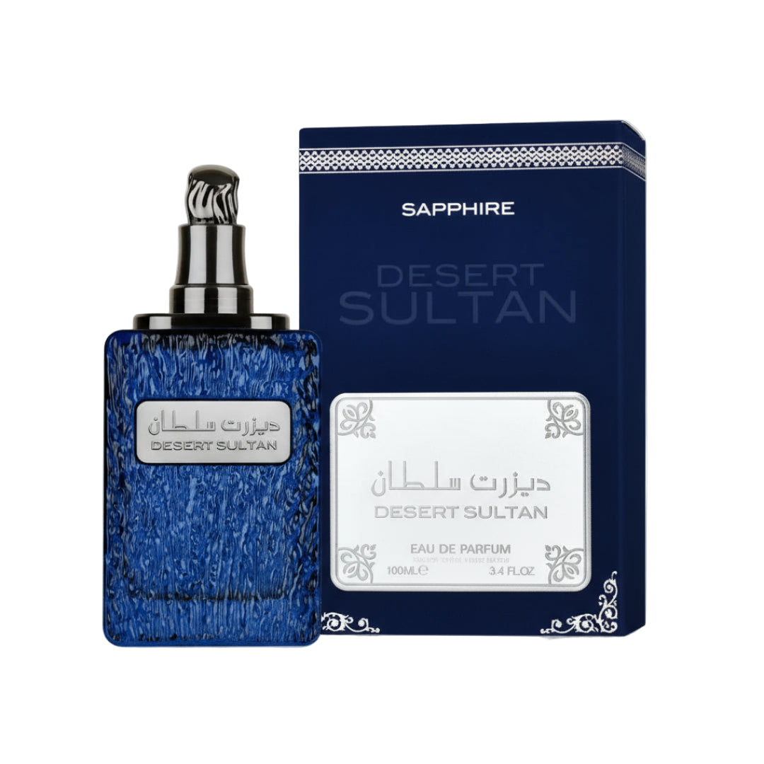 Desert Sultan Sapphire Zaafaran perfume unisex amber woody warm long lasting Malaysia sesuai malam