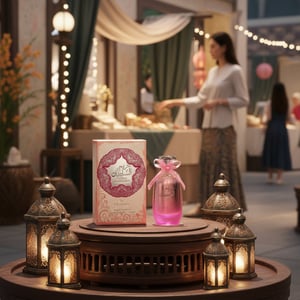 Hareem Al Sultan perfume night market lantern lights women scent Malaysia