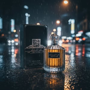 I Am The King atas jalan basah KL waktu hujan, vibe noir urban