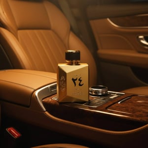 Oud 24 Majestic dalam kereta dengan lighting amber gelap