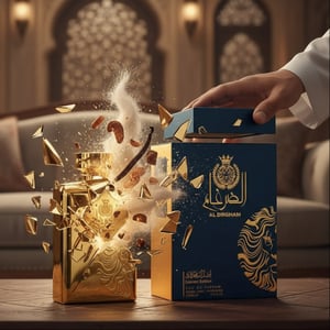 Perfume Al Dirgham Ard Al Zaafaran &ndash; wangian lelaki arab bau kuat &amp; eksklusif