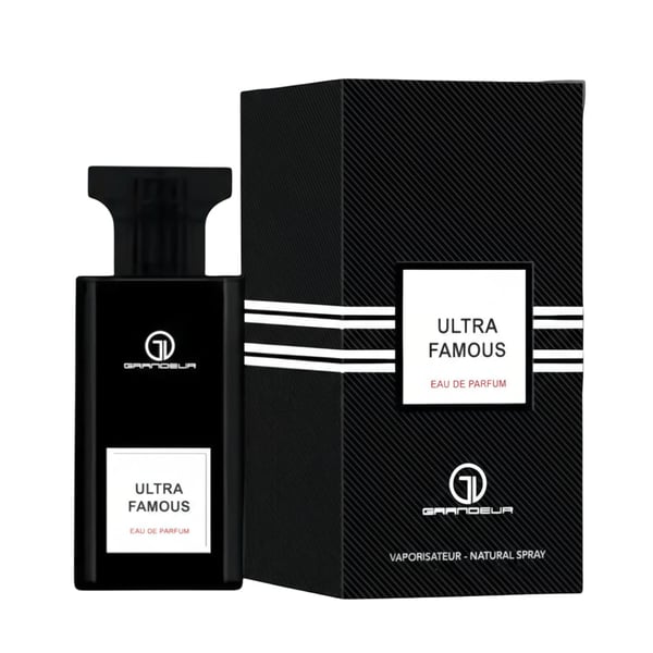Ultra Famous 100ml EDP – Grandeur Elite Perfume Men (Bold Woody Amber Scent)