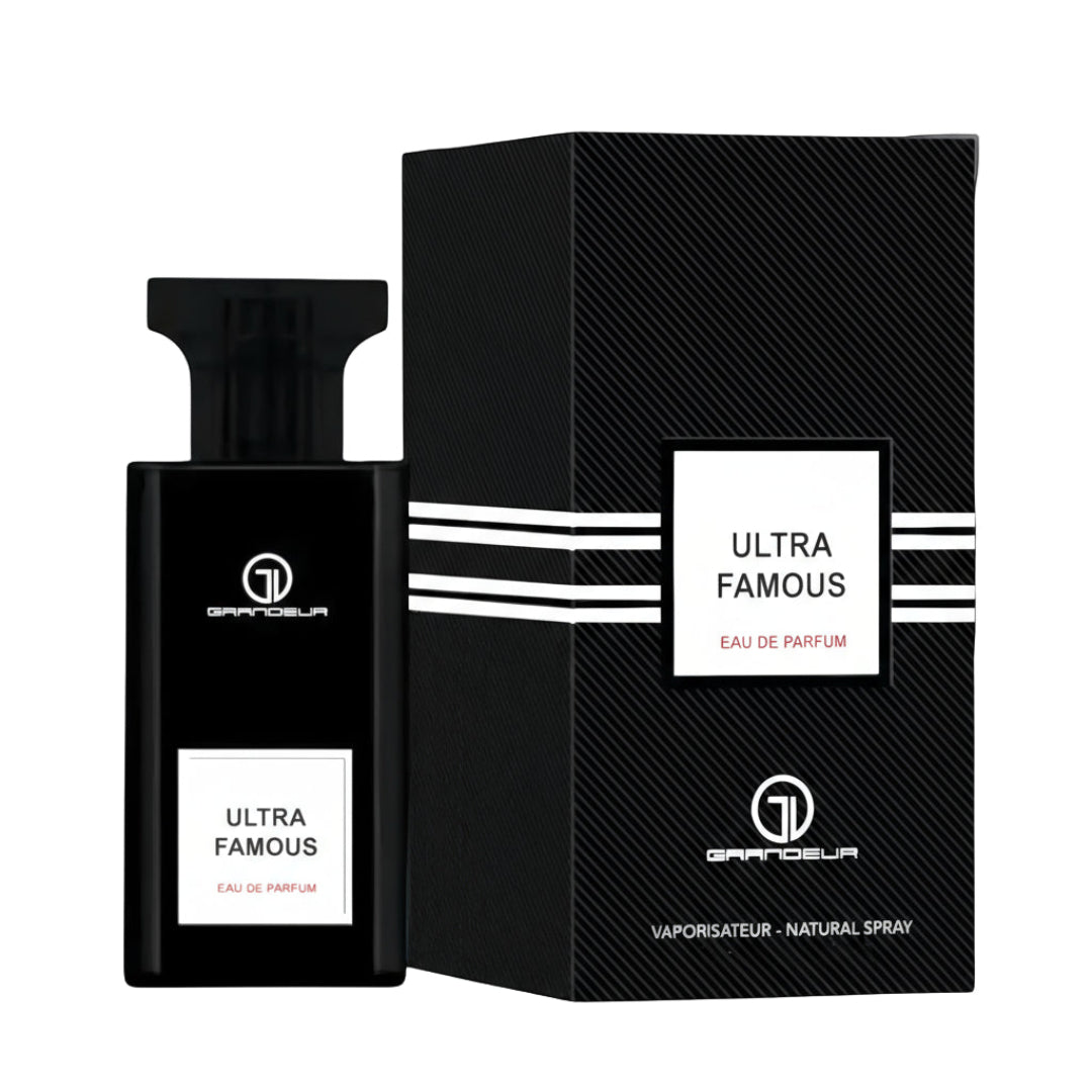 Ultra Famous 100ml EDP – Grandeur Elite Perfume Men (Bold Woody Amber Scent)