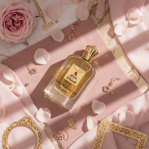 hareem al sultan gold flatlay wanita pink emas malaysia