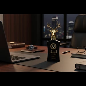 Al Noble Ameer atas meja pejabat, gaya profesional lelaki