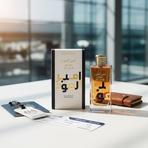 Ameer Al Oudh Intense Oud di KLIA bersama pasport &ndash; gaya travel Malaysia