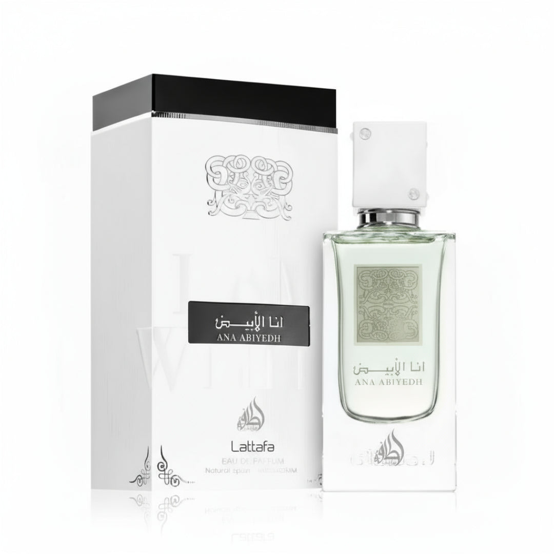 Ana Abiyedh by Lattafa 60 ml EDP unisex Malaysia – haruman clean musky & tahan lama