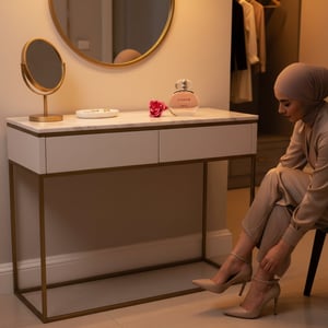 charm wanita melayu pintu rumah persiapan keluar