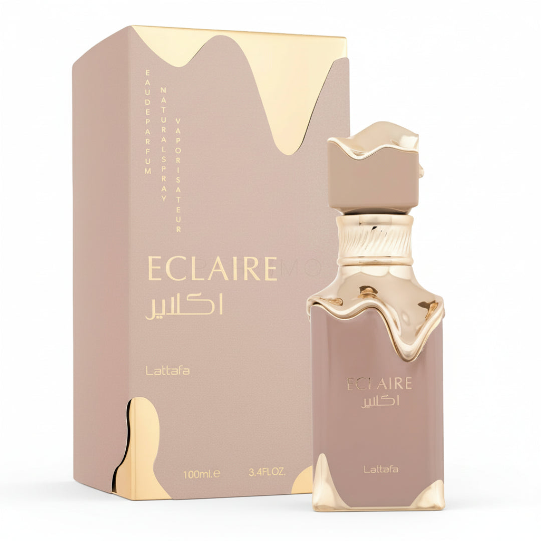 Eclaire Lattafa perfume wanita creamy vanilla sweet floral long lasting Malaysia sesuai harian