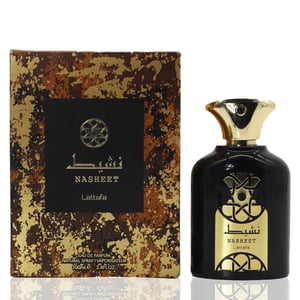 Nasheet Latifa perfume bottle and packaging on a white background