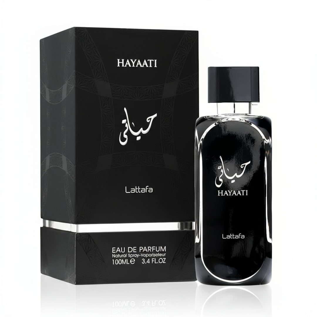 Hayaati Men Lattafa perfume lelaki fresh woody aromatic long lasting Malaysia sesuai harian