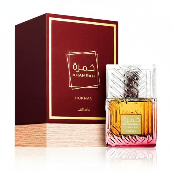 Khamrah Dukhan by Lattafa Perfumes – Unisex Gourmand Oriental Perfume 