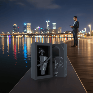 Maahir Black Edition di boardwalk Putrajaya malam, gaya lelaki moden Malaysia