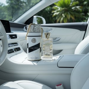 musk mood dalam kereta minimal putih bersih malaysia