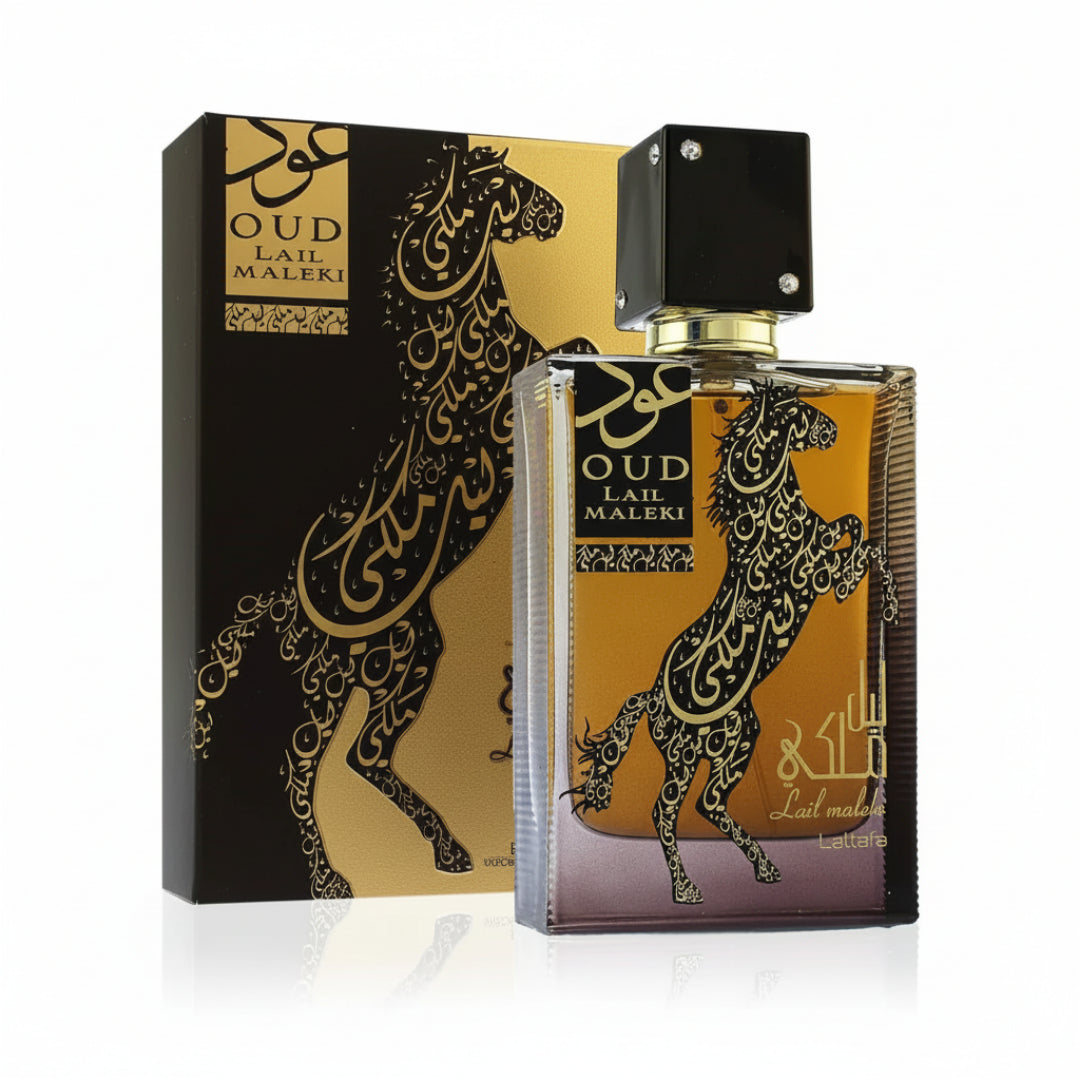 Oud Lail Maleki by Lattafa 100 ml EDP Malaysia – haruman oud dark amber & tahan lama
