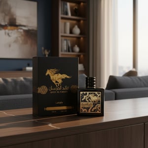 Qaed Al Fursan dalam apartment lelaki Malaysia, lighting warm maskulin