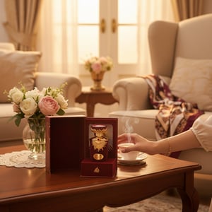 Sakeena by Lattafa di meja kopi &ndash; mood romantik wanita Malaysia