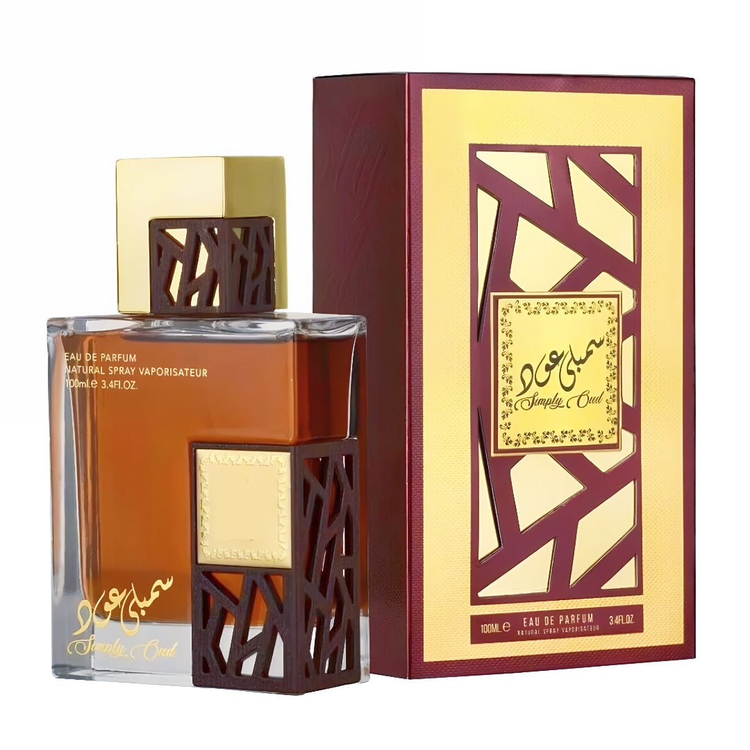 Simply Oud Lattafa perfume lelaki oud smoky woody long lasting Malaysia sesuai malam