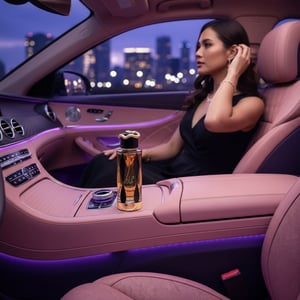 teriaq intense dalam kereta malam pink wanita malaysia