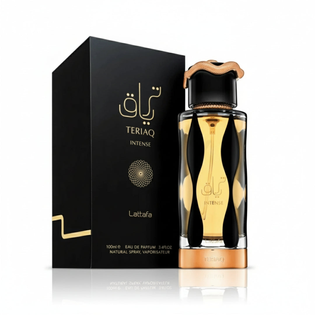 Teriaq Intense by Lattafa 100 ml EDP Malaysia – haruman sweet resin amber smoky & tahan lama