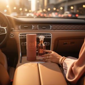Velvet Rose dalam kereta dengan lighting romantik &ndash; gaya wanita Malaysia”