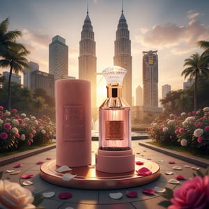 Velvet Rose 100ml di KLCC waktu sunset &ndash; bau ros feminin Malaysia