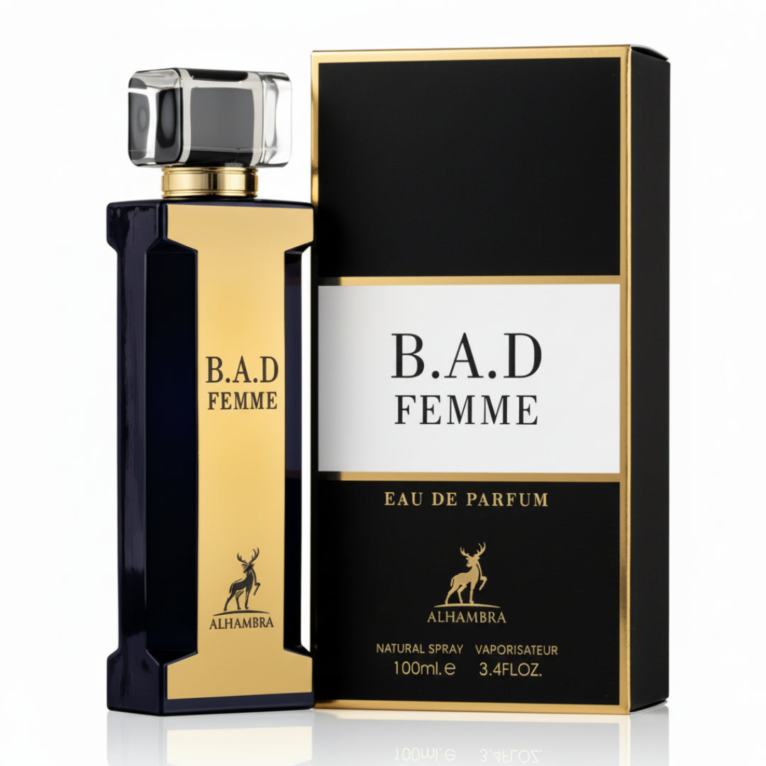 B.A.D. Femme by Maison Alhambra 100 ml EDP wanita Malaysia – haruman sweet vanilla floral & tahan lama