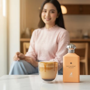 Decadent Wonder Her perfume caramel latte café Malay woman Malaysia