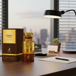 Eternal Touch di meja kerja lelaki profesional Malaysia