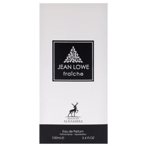 Jean Lowe fraçèche perfume packaging on a white background