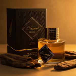 Kismet Magic Maison Alhambra dengan kayu oud dan lighting warm, gaya Arab premium Malaysia