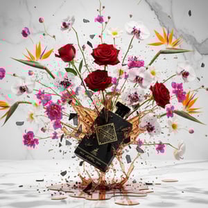 Infini Loud perfume packaging with gold and black design on a white background