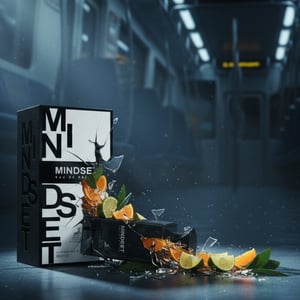 MINDSET perfume bottle and packaging on a white background