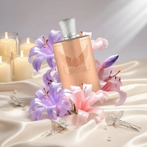 Olivia by Maison Alhambra perfume on silk fabric women fragrance Malaysia