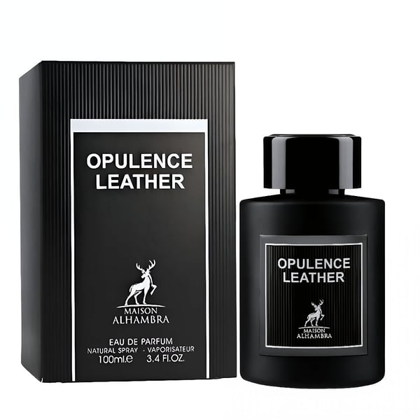 Opulence Leather Maison Alhambra perfume lelaki leather smoky woody long lasting Malaysia sesuai malam