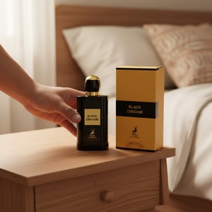 black origami lelaki ruang tamu hitam malaysia