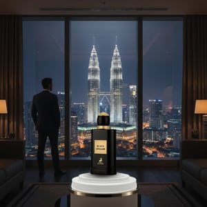 black origami lelaki tepi tingkap malam kl malaysia