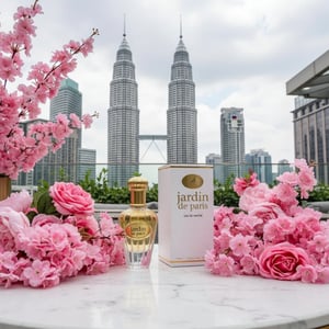 Paris Garden di KLCC dengan bunga pink &ndash; mood elegant Malaysia