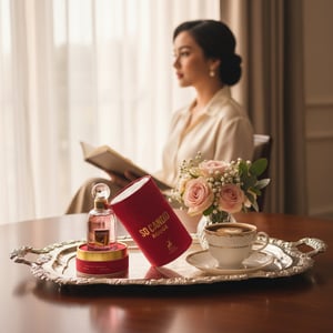 so candid wanita melayu sarapan katil suasana lembut