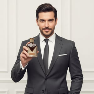 Lelaki Malaysia memegang Victorioso Heroic, gaya maskulin elegan