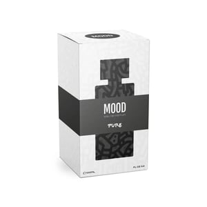 Mood Pure perfume packaging on a white background