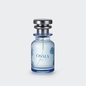 OSMA perfume bottle on a light gray background