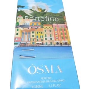 OSMA perfume packaging with a scenic design on the box